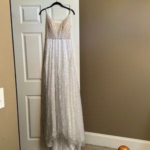Custom ordered: NEVER USED OR WORN, A-Line, Size 2, fully lined